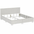 Rustikales Rattan-Doppelbett 160x200cm in Grau-Natur für Ihr Schlafzimmer