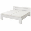Minimalistisches Futonbett 180x200 cm in Weiß - Elegantes Doppelbett für Ihr Schlafzimmer