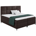 Polsterbett Ilka mit Stauraum, Doppelbett inkl. H3 Matratze, 140x200 cm, Braun