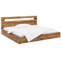 Massives Holz-Doppelbett Marton 180x200 – Rustikales Schlafzimmermöbel aus Echter Pinie