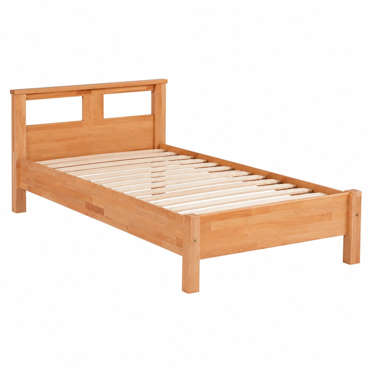 Massivholz-Bettgestell aus Buche, Funktionsbett für Schlafzimmer und Kinderzimmer, in Größen 90x200, 100x200, 140x200
